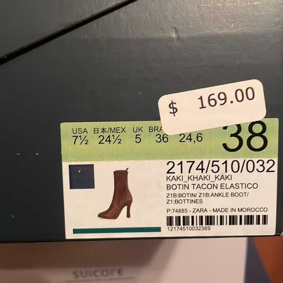 Brand new Zara boots original box size 38 fits 7.5 - Picture 5 of 6